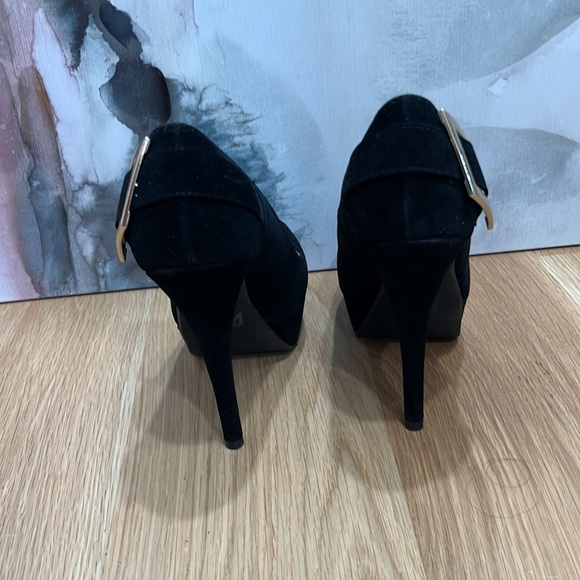 Black suede stilettos size 8 - Picture 2 of 4